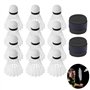 14 Pièces Volants de Badminton et Grip pour Raquette
