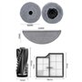 Lot de 30 Accessoires de Rechange pour Aspirateur Roborock Saros 10/G30,2 Brosses Principales Doubles 6 Brosses Latérales 4 Filt