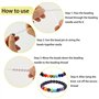 Fil Elastique pour Bracelet Resistant, 3 Rouleaux Fil pour Bracelet Perle Transparent, Fil Nylon pour Bracelet 0.5mm 0.8mm 1mm, 