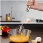 Batteur À Oeufs Semi Automatique, Batteur À Oeufs En Acier Inoxydable, Batteur À Oeufs De Cuisine, Pousseur À Main Batteur À Oeu