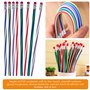 Firschoie 25 Pièces Crayons Souples Flexibles mit Gomme, Crayons de Courbure Magiques, Durable Crayon Flexible, Crayon de Couleu