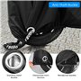 Mesybveo Housse Moto Imperméable, Housse de Protection pour Moto 190T Polyester, Bache Moto Exterieur Etanche avec Trous de Serr
