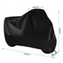 Mesybveo Housse Moto Imperméable, Housse de Protection pour Moto 190T Polyester, Bache Moto Exterieur Etanche avec Trous de Serr