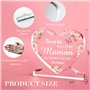 Acrylique Heart Type Décoration Cadeau pour Maman