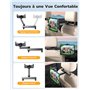 EOIWUY Support Tablette Voiture, [Bras d'Extension Pliable] Rotation à 360° Support pour iPad Voiture, Porte Tablette Voiture En