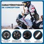 ISEYOU Sacoche de Jambe Moto, Sac de Jambe avec Poche Extensible, Multifontion Moto Drop Leg Bag avec Sangle de Jambe Amovible p