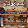 DECOHOME Set de Potion Mystère Vintage pour Enfants, mélange 20 bouteilles de Potion Magique, Jouets Artisanaux pour Garçons et 