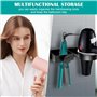 PRZRAO Support Seche Cheveux, Porte Seche Cheveux Mural, Inoxydable Porte Seche Cheveux et Lisseur Support de Sèche, Percage Sup