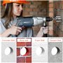 WinGluge Kit de Couronnes de Forage Creuses pour Béton 30mm, 40mm, 68mm, 80mm,100mm Avec Adaptateur SDS, Scie Cloche à Béton Jeu