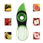 Coupe-avocat 3 en 1 - Coupe-fruits - Séparateur en plastique - Couteau de cuisine - Outils de légumes