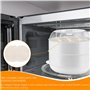 Cuiseur vapeur micro-ondes avec 2 récipients de cuisson : PRITOK 21,5 x 21,5 x 16 cm Cuiseur vapeur pour micro-ondes avec tamis,