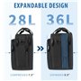EMPSIGN Sacoche pour ordinateur portable 17,3" PC Imperméable Mallette Business Sac à bandoulière extensible pour homme pour aff