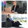 EMPSIGN Sacoche pour ordinateur portable 17,3" PC Imperméable Mallette Business Sac à bandoulière extensible pour homme pour aff
