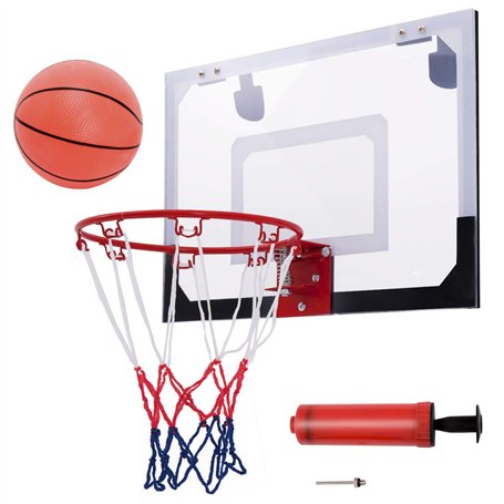 COSTWAY Mini Panier Basket Panneau de Basket-Ball en PC et Nylon pour Enfants