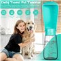 MTINRNI 550ML Bouteille d'eau Portable pour Chien Chat,150° Pliable Gourde Chien,Distributeur d'eau Portable Gourde,Convient pou