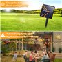 BBLTIFF 12M 60 LED Guirlande Lumineuse Exterieure, IP65 Étanche 8 Modes Guirlande Solaire Exterieur, Lampe Solaire Exterieur Dec