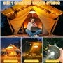 Vautvis Guirlande Lumineuse De Camping, 10m Guirlande Camping Rechargeable, 8 Modes D'éclairage, 2000mah, Dure Jusqu'à 12 Heures