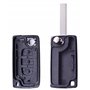 ANGOFIZ Coque Clé Pliable 3 Boutons Coffre CE0523 Lame VA2 Compatible avec Peugeot 207 207SW 208 307 307SW 308 407 408 Partner E