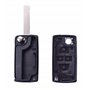 ANGOFIZ Coque Clé Télécommande 4 Boutons CE0523 Lame VA2 Compatible avec Peugeot 807 1007 Citroen C8 Fiat ULYSSE