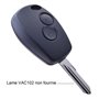 ANGOFIZ Coque Clé Télécommande Compatible avec Dacia Duster, Dacia Sandero,Sandero Stepway, Lodgy, Logan, Dokker +2 Boutons Pous