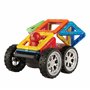 Magformers WOW Plus Magnetic Building Blocks Toy. Makes 30 Different Cars With Detachable Race Driver. STEM Toy With 18 Pieces.,