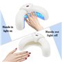 lampe à vernis à ongles à LED portable en forme de U