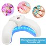 Horuili® Lampe à ongles pliable, appareil de luminothérapie, lampe à vernis à ongles à LED portable en forme de U, lampe de manu