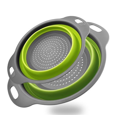 Zeripikfoasp 2 Pièces Passoire Pliable