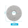 Zeripikfoasp 6 Pièces Chiffon de Nettoyage Rechange Serpillières, Compatible avec DEEBOT X1 Omni/T10 Omni/Turbo T20/T20 Pro/T30