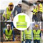 Zeripikfoasp 5 Pièces Gilet Haute Visibilité, Gilet De Sécurité Haute, Gilets Haute Vêtements De Travail Respirants avec des Ban