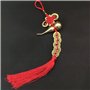 YANGWEN 2 Pièces WU Lou Gourd Feng Shui pièces Chinoises de la Chance pièces de Feng Shui Nœud Chinois et Monnaie Porte-Bonheur