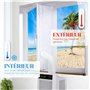 Joint de fenetre pour climatiseur mobile, 400CM kit fenetre pour climatiseur mobile double fermeture éclair, Convient aux climat