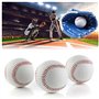 Lot de 4 ballons de baseball cousus à la main - Baseball souple de 9 pouces - En polyuréthane souple - Balles de baseball - Pour