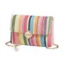 FFWTPY Sac a Main Femme Elégant Sacs à Bandoulière Tissés Pochette en Paille Soirée Embrayage Décontractée Bohème avec Chaîne Mé