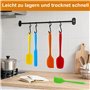 Lot de 5 Spatules en Silicone avec Noyau Métallique – Flexibles, Résistantes à la Chaleur et Anti-Adhésives Spatule Silicone – S