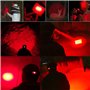 WESLITE Lamp Frontale Rouge, 1000 Lumens Lampe Frontale Rechargeable avec Lumière Rouge Zoomable Torche Frontale Rouge pour la C