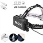 12000 Lumens Lampe Frontale LED Rechargeable, WESLITE XHP90 Lampes Frontales Puissante Torche Frontale Haute Puissance Phare de