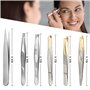 Pincettes en Acier Inoxydable pour Sourcil