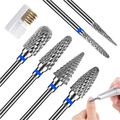 TOSAVGA 6Pcs Embout Ponceuse Ongles