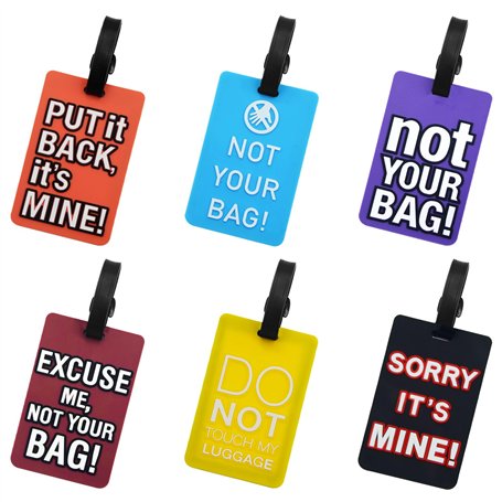 6 Pièces étiquette de Bagage Avec étiquette D'adresse