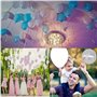 Fermetures de Ballons, 100 Pièces Rubans Avec Fermeture Instantanée en Plastique pour Anniversaire, Mariage, Hélium et Air - Bla
