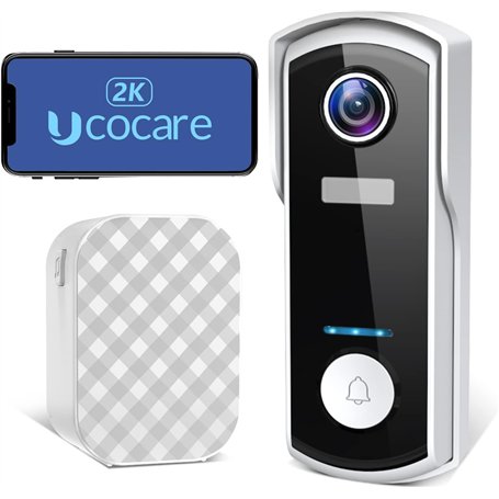 UCOCARE 2K FHD Sonnette sans Fil avec Camera