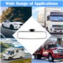 VFANDV Rétroviseur Intérieur 24 x 6.5cm à Ventouse, Conduite Accompagnée, Universel Rotatif à 360° pour Voiture, SUV, Camions