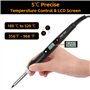 VFANDV Fer a Souder, 13 en 1 Fer à Souder 80W Température Réglable 180-520°C, Fer a Souder Electronique de Precision 5 Conseils