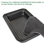 GOYADA 3 Pcs Plat à Four Rectangulaire Antiadhésif, Plaque à Rôtir Antiadhésif en Acier au Carbone avec 1 Pcs Moules à Tortilla