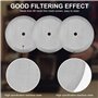 EASYKEENECOM Lot de 3 filtres de rechange pour cafetière à piston - 350 ml - En acier inoxydable - Pour cafetière à piston à pis
