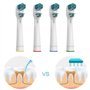 Lot de 8 têtes de rechange pour brosses à dents électriques Braun Oralb Dual Clean