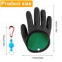 Vueinrg Gants de Pêche Imperméables Anti-Coupure - Gants de Chasse Avec Magnétique Boucle Anti-Morsure Pour Manipuler en Sécurit