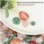 Lot de 50 pierres semi-précieuses de différentes tailles (1,3 à 3,1 cm) - Pierres précieuses colorées naturelles pour enfants à