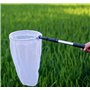 Filet de pêche télescopique pour insectes et papillons - Avec anneau de 28 cm - Poignée extensible jusqu'à 93 cm